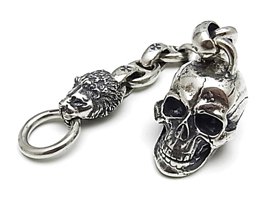 【Gaboratory/ガボラトリー】キーチェーン/SKCH013:LARGE SKULL WITH H.W.O&ANCHOR LINKS 1LION HEAD