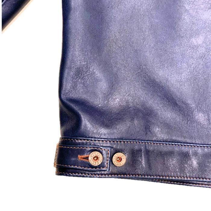 Y'2 LEATHER/ワイツーレザー】レザージャケット/ IB-141 INDIGO Y'2 LEATHER/ワイツーレザー】レザージャケット/ IB-141 INDIGO