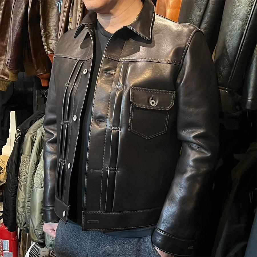 革は肉厚のエコホースY'2 Leather ワイツーレザー EB-140  革ジャン