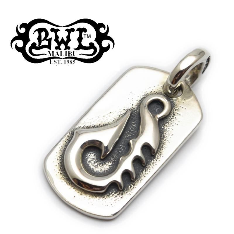 【Bill Wall Leather/ビルウォールレザー】ドッグタグ/DT605:Raised Fish Hook Dog Tag　REAL  DEAL仙台（リアルディール仙台）