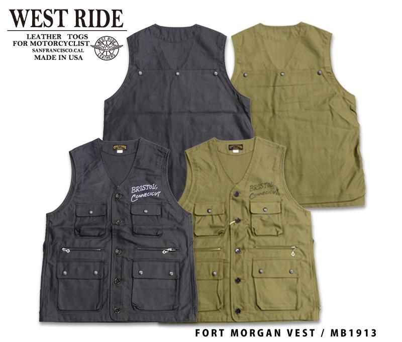 WEST RIDE/ウエストライド】 ベスト / FORT MORGAN VEST REAL DEAL仙台