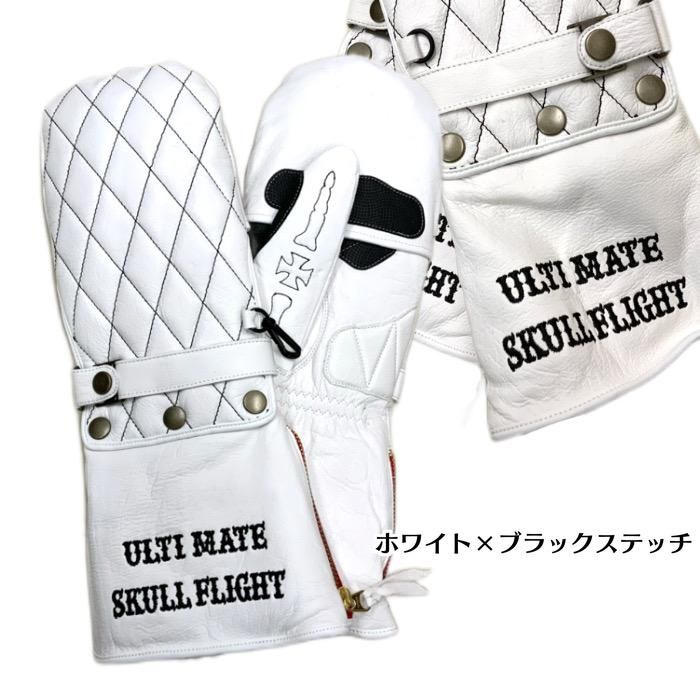 ク*ソ様 SKULL FLIGHT スカルフライト　アルティメットボーングローブ 全10色【SKULL FLIGHT/スカルフライト】「Punching Mesh Bone