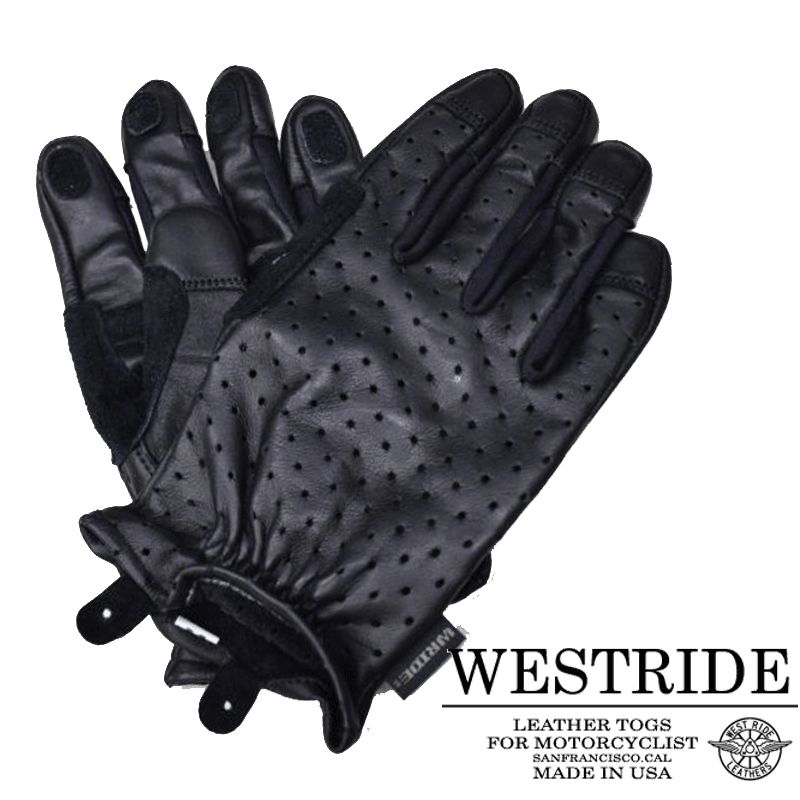 WESTRIDE/ウエストライド】グローブ/PUNCHING LEATHER GLOVE REAL DEAL