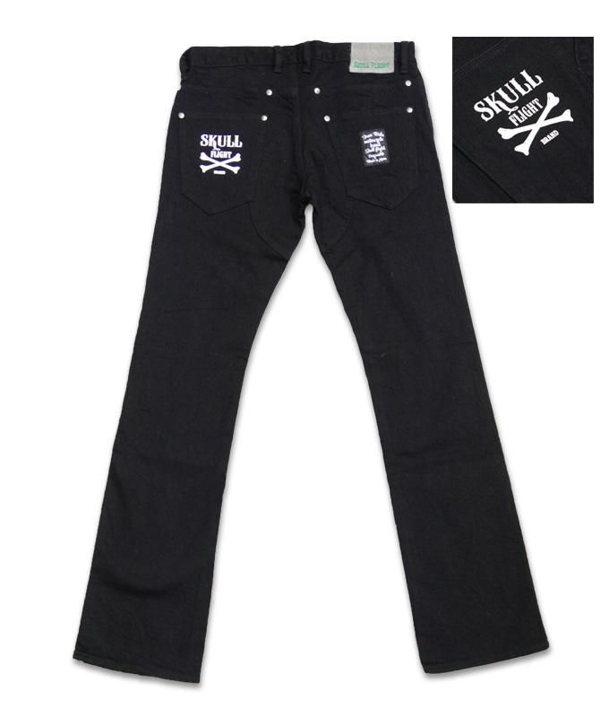 【SKULL FLIGHT/スカルフライト】ボトム/SS PANTS TYPE6 ストレッチブーツカット CROSS BONE  POCKET/SFP20-005 REAL DEAL仙台（リアルディール仙台）