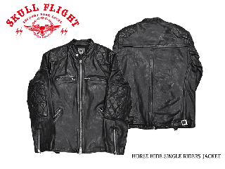 SKULL FLIGHT/ե饤ȡۥ쥶㥱å/HORSE HIDE SINGLE RIDERS JACKET:SFL20-003