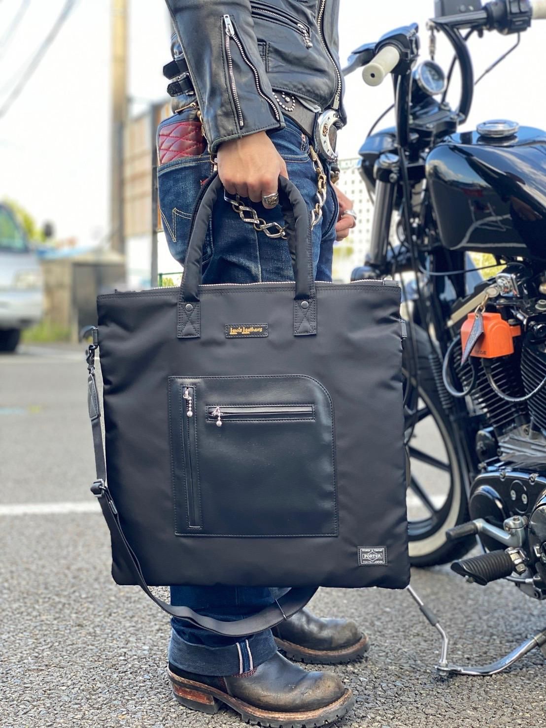 新年特販 Lewis Leathers × PORTER WAIST BAG ルイスレザー - バッグ