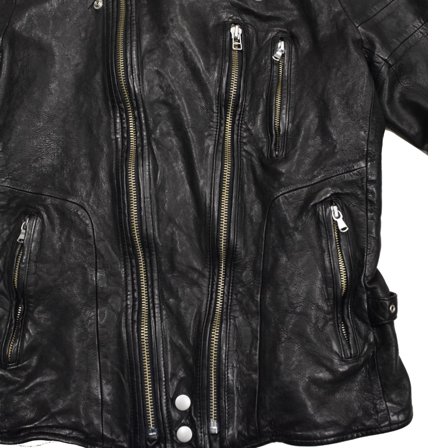 SKULL FLIGHT スカルフライト】W ZIP RIDERS JACKET/SHEEPSKIN