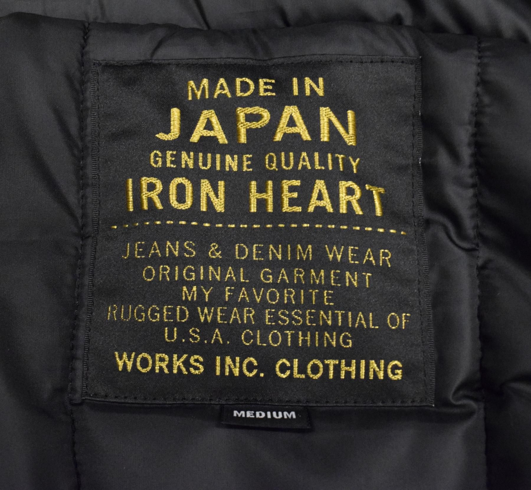 IRON HEART/アイアンハート】ジャケット/IHJー92:プリマロフト IRON HEART/アイアンハート】ジャケット/IHJー92:プリマロフト