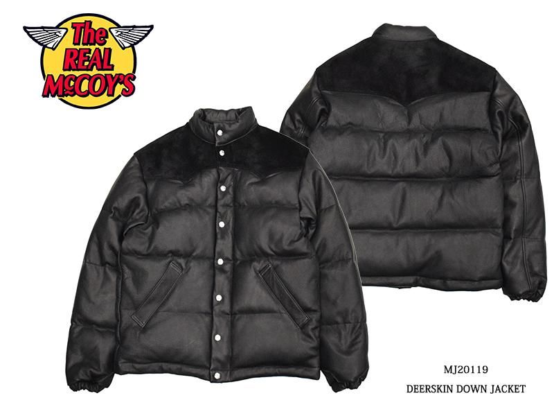 THE REAL McCOY'S/リアルマッコイズ】DEERSKIN DOWN JACKET:MJ20119 THE REAL McCOY'S/リアルマッコイズ】DEERSKIN DOWN JACKET:MJ20119