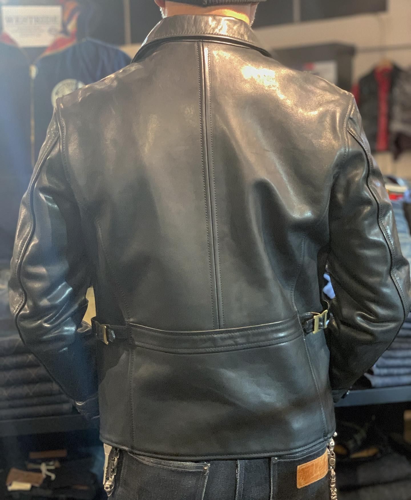 SKULL FLIGHT/スカルフライト】レザージャケット/HORSEHIDE BLACK