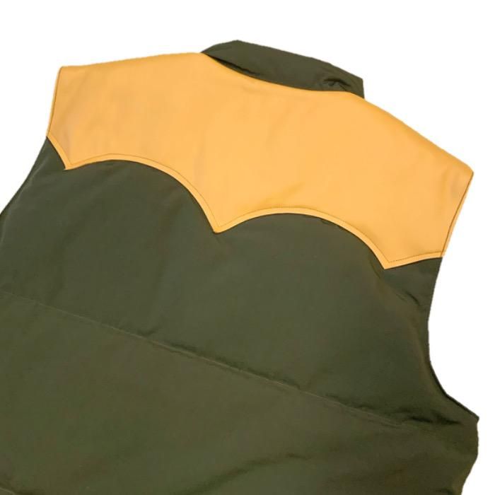SUGAR CANE/シュガーケーン】ベスト/LEATHER YOKE DOWN VEST