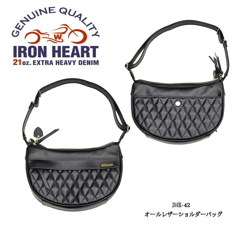 IRON HEART/アイアンハート】オールレザーショルダーバッグ：IHE-42 