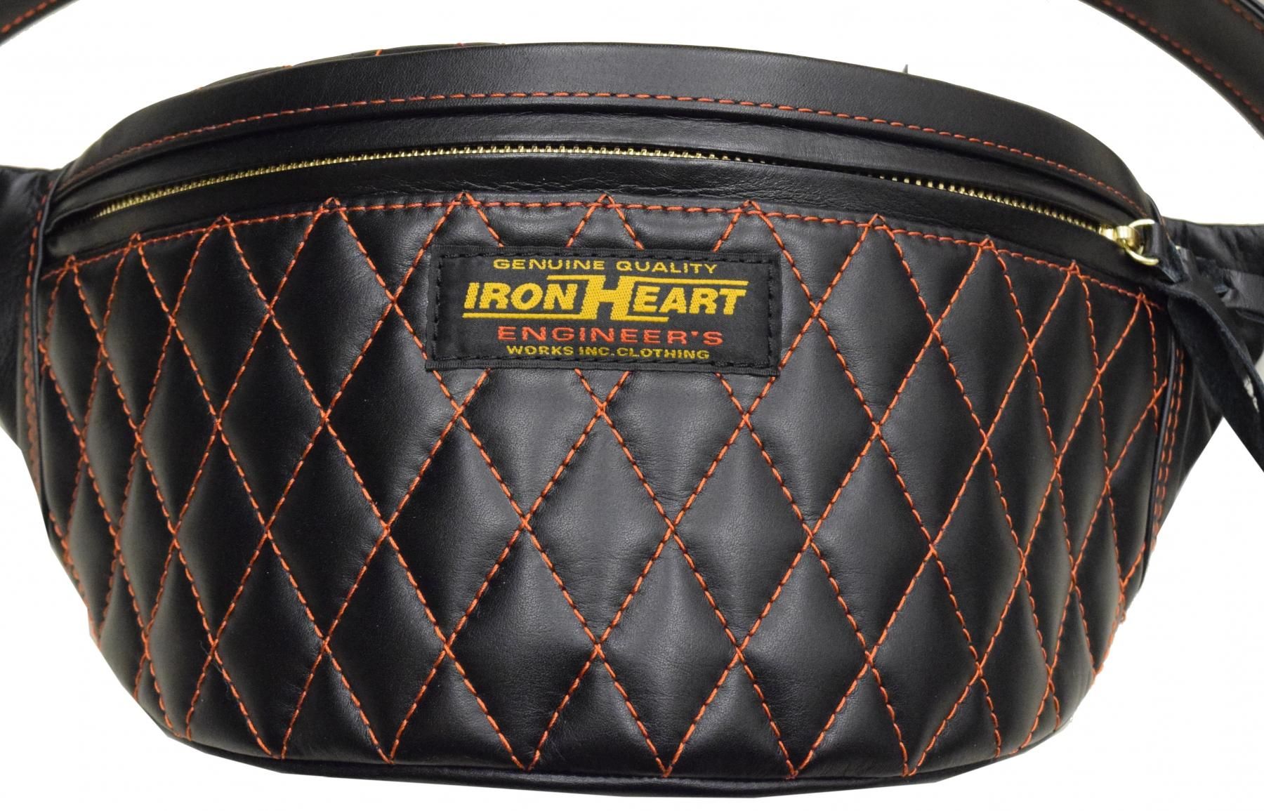 IRON HEART/アイアンハート】オールレザーウエストバッグ:IHE-39-