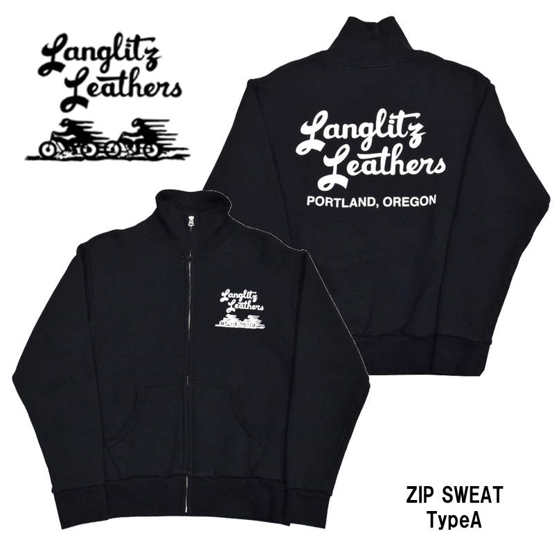 LANGLITZ LEATHERS ラングリッツレザー ジップアップパーカー　M