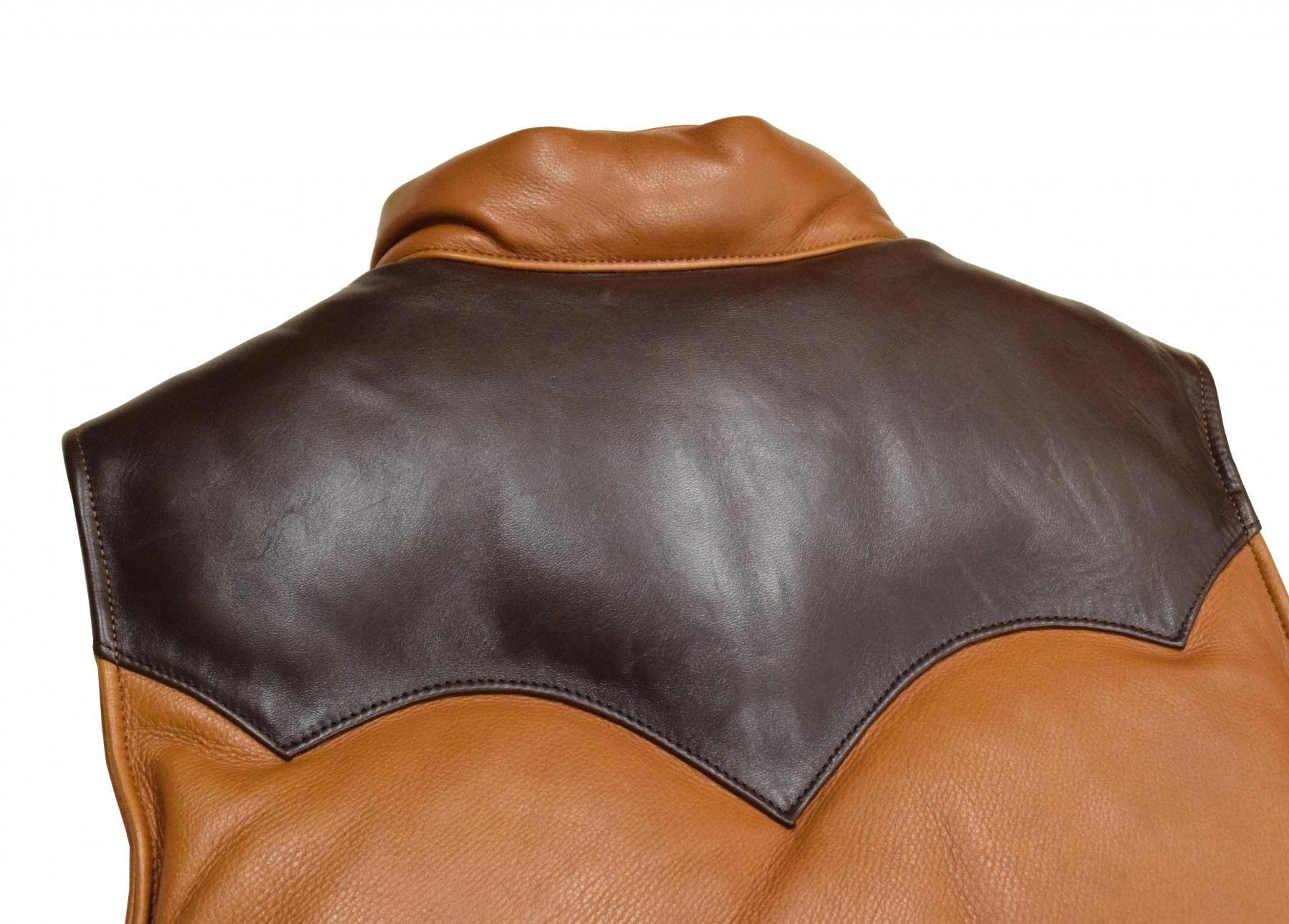 Y'2 LEATHER/ワイツーレザー】ベスト/SVｰ01:LEATHER DOWN VEST