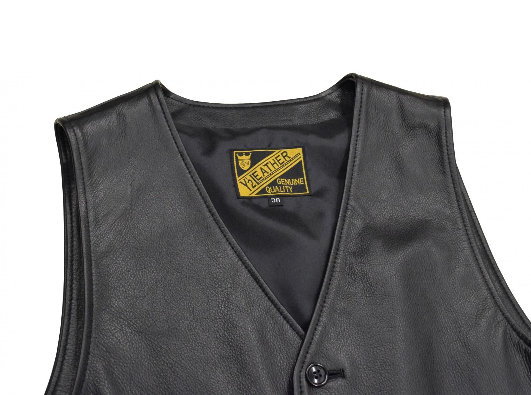 Y'2 LEATHER/ワイツーレザー】ベスト/SVｰ02：STEER OIL VEST