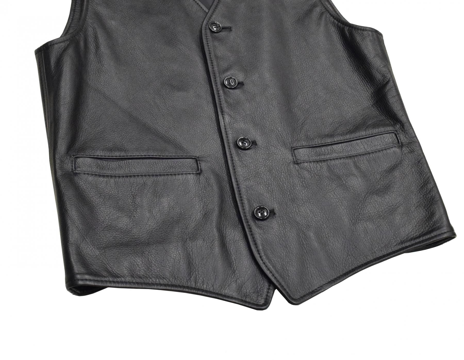 Y'2 LEATHER/ワイツーレザー】ベスト/SVー02:STEER OIL VEST Y'2 LEATHER/ワイツーレザー】ベスト/SVー02:STEER OIL VEST