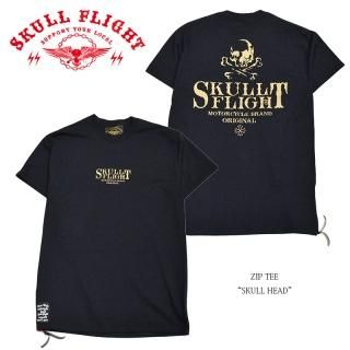 SKULL FLIGHT/ե饤ȡT/ZIP TEESKULL HEAD