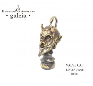 【galcia/ガルシア】バルブキャップ/BKVC6S-DV01B：DEVIL