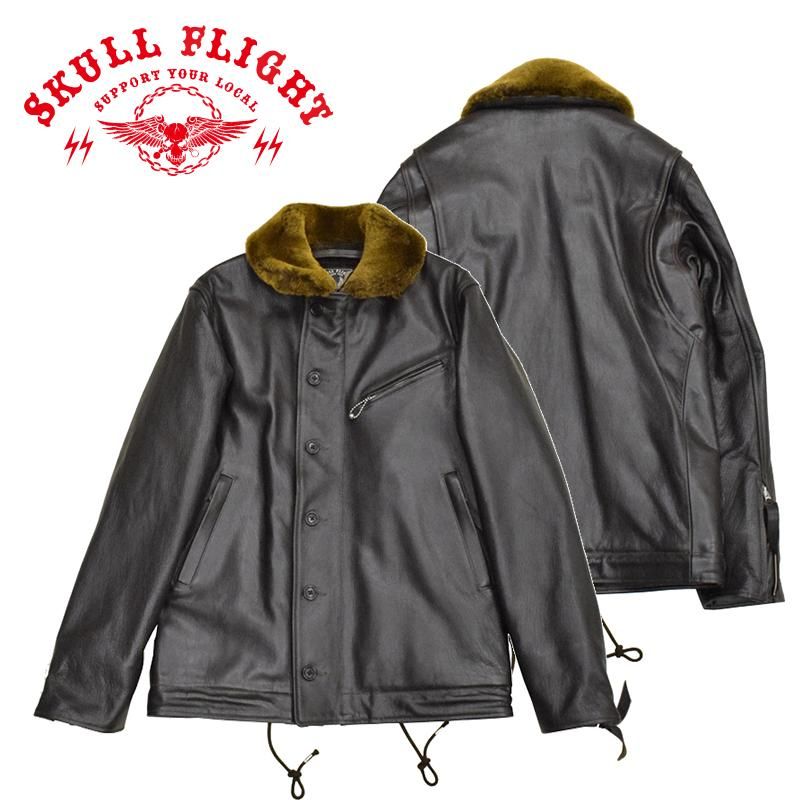 <br>SKULL FLIGHT スカルフライト/N−1 ジャケット/L/メンズアウター/BCランク/75約46ｃｍ袖丈