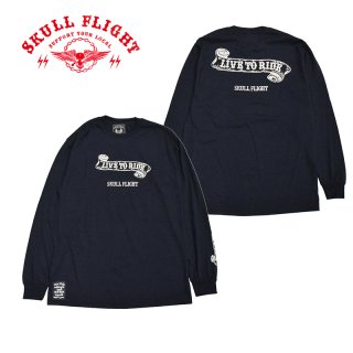 【SKULL FLIGHT/スカルフライト】ロングスリーブTシャツ/