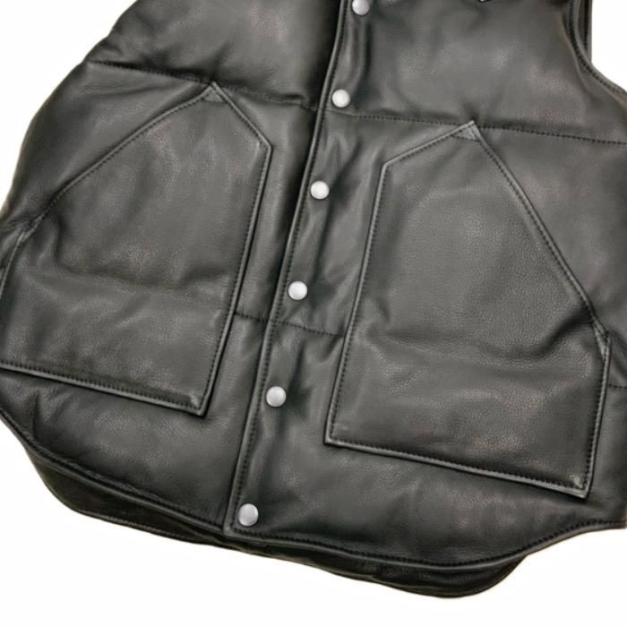 【Y'2 LEATHER/ワイツーレザー】ベスト/SVｰ01:LEATHER DOWN VEST REALDEAL仙台(リアルディール仙台)