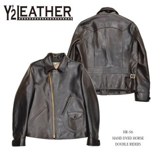 Y'2 LEATHER/磻ġ쥶ۥ쥶㥱å/HR-56 HAND DYEING HORSE DOUBLE RIDERS