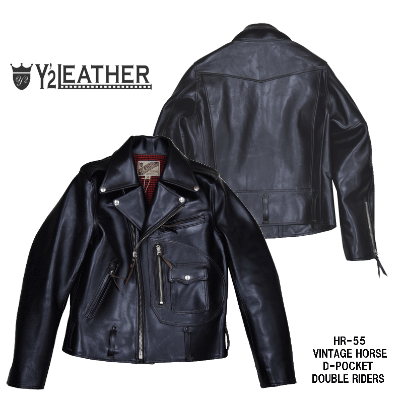 Y'2 LEATHER/ワイツーレザー】レザージャケット/HR-55 VINTAGE Y'2 LEATHER/ワイツーレザー】レザージャケット/HR-55 VINTAGE