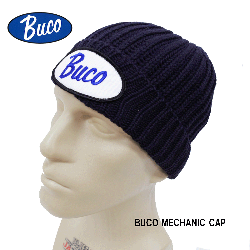 THE REAL McCOY'S BUCO LOGO KNIT CAP ホワイト - ニットキャップ/ビーニー