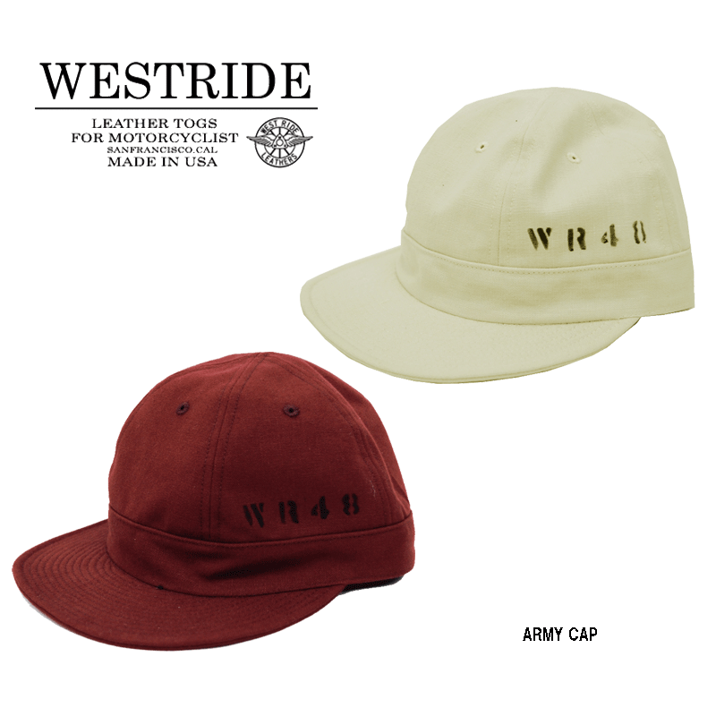 完売品 ★ WEST RIDE ウエストライド アーミーキャップ ワークキャップ