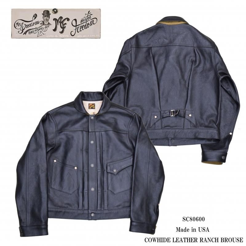 【Mr FREEDOM/ミスターフリーダム】レザージャケット/ Made in USA COWHIDE LEATHER RANCH  BROUSE：SC80600