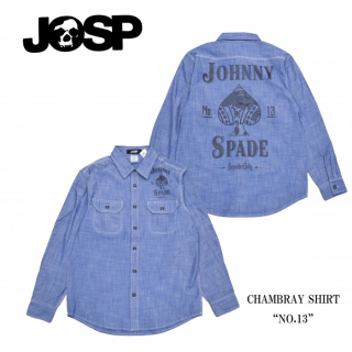 【JOHNNY SPADE/ジョニースペード】シャツ/シャンブレーシャツ”No.13”