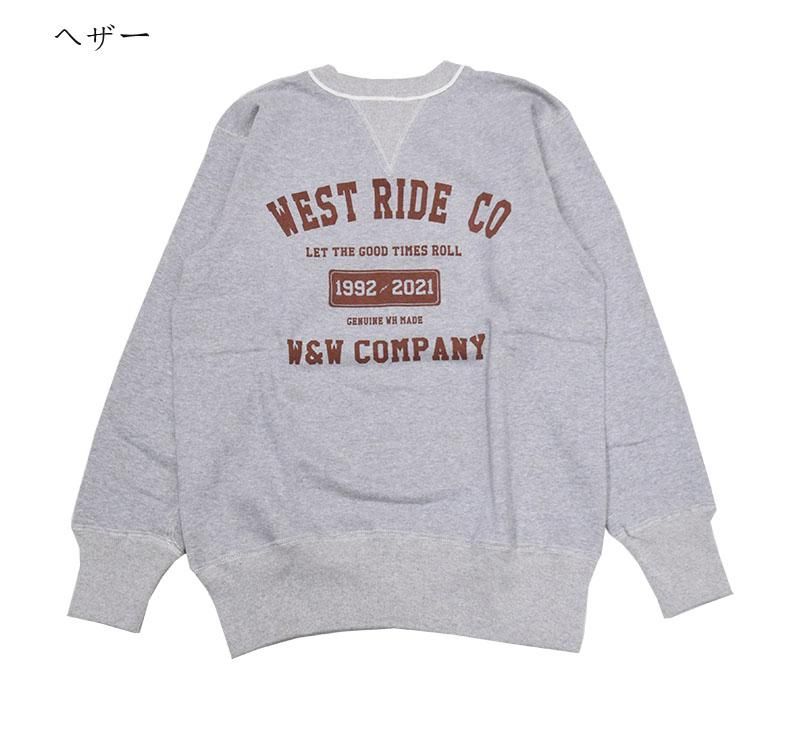 ファッションシーンで話題のこれから流行るブランド12選 WESTRIDE/ウエストライド】スウェット/WAREHOUSE 30TH SWEAT-01 トップス