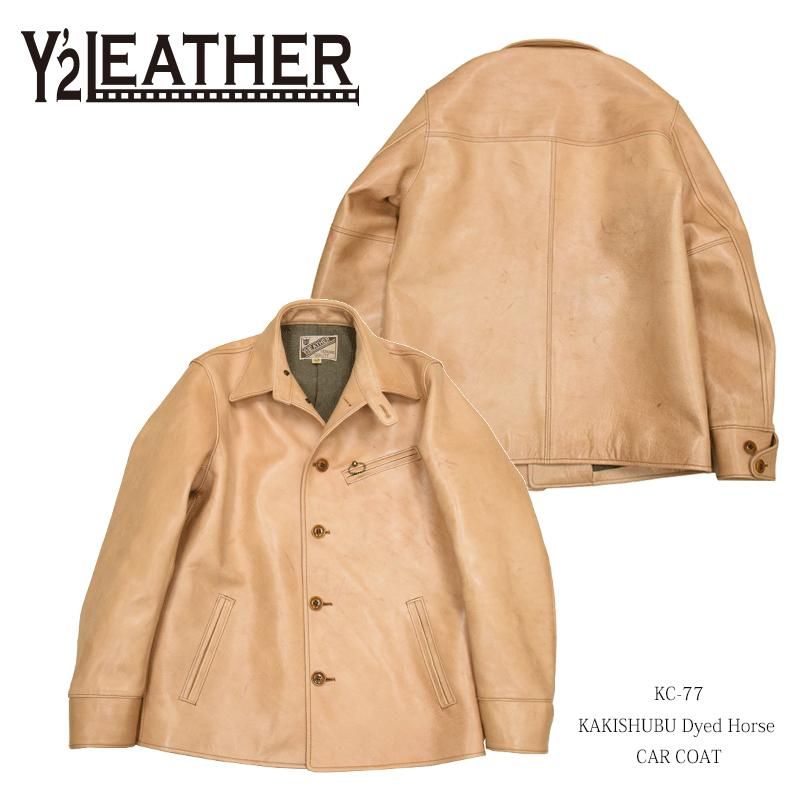 Y'2 LEATHER/ワイツーレザー】レザージャケット/KC-77 KAKISHUBU Y'2 LEATHER/ワイツーレザー】レザージャケット/KC-77 KAKISHUBU