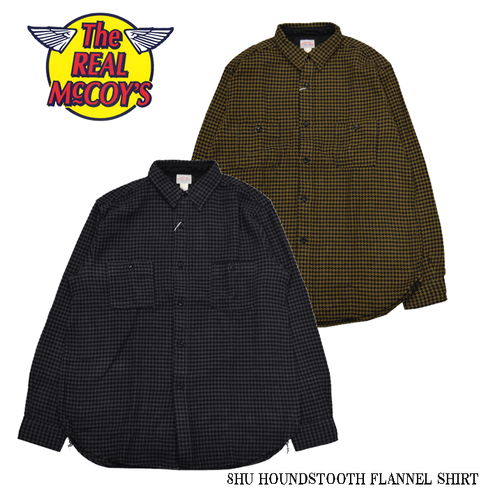 THE REAL McCOY'S/リアルマッコイズ】 長袖シャツ/8HU HOUNDSTOOTH