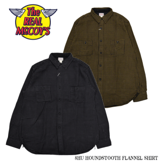 THE REAL McCOY'S/ꥢޥåĹµ/8HU HOUNDSTOOTH FLANNEL SHIRTMS21102