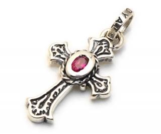 ROYAL ORDER 륪
ڥ / SP48-2-CZ
SMALL CARVED CROSS WITH PUPUR CZ
(С925ߥåɥ륳˥)