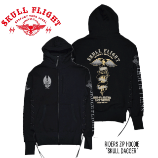 SKULL FLIGHT/ե饤ȡۥå/RIDERS ZIP HOODIE