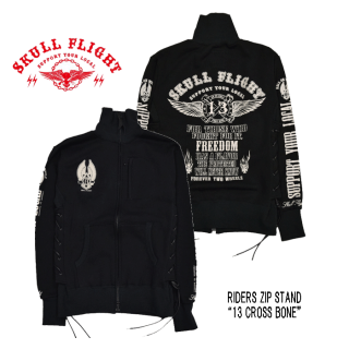 SKULL FLIGHT/ե饤ȡۥå/RIDERS ZIP STAND13 CROSS BONEɡSFSW21-008