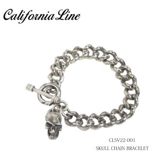 CALIFORNIA LINE/ե˥饤ۥ֥쥹å/SKULL CHAIN BRACELETCLSV22-001