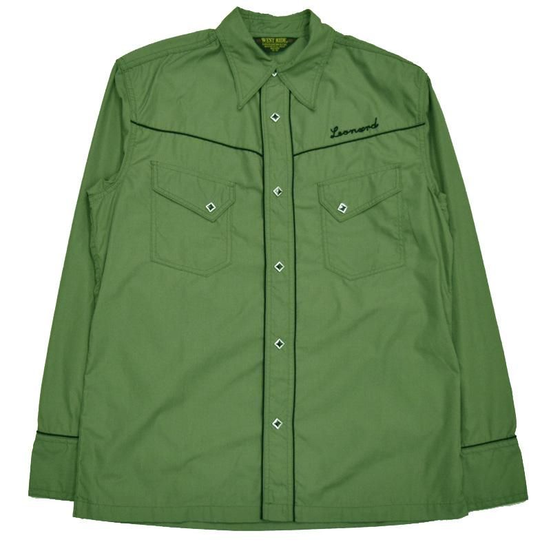 WEST RIDE/ウエストライド】 長袖シャツ/LEONARD WESTERN SHIRTS