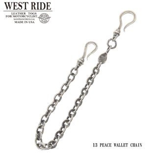 【WEST RIDE/ウエストライド】ウォレットチェーン/13 PEACE WALLET CHAIN