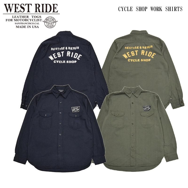 【WESTRIDE/ウエストライド】長袖シャツ/CYCLE SHOP WORK SHIRTS REALDEAL仙台(リアルディール仙台)