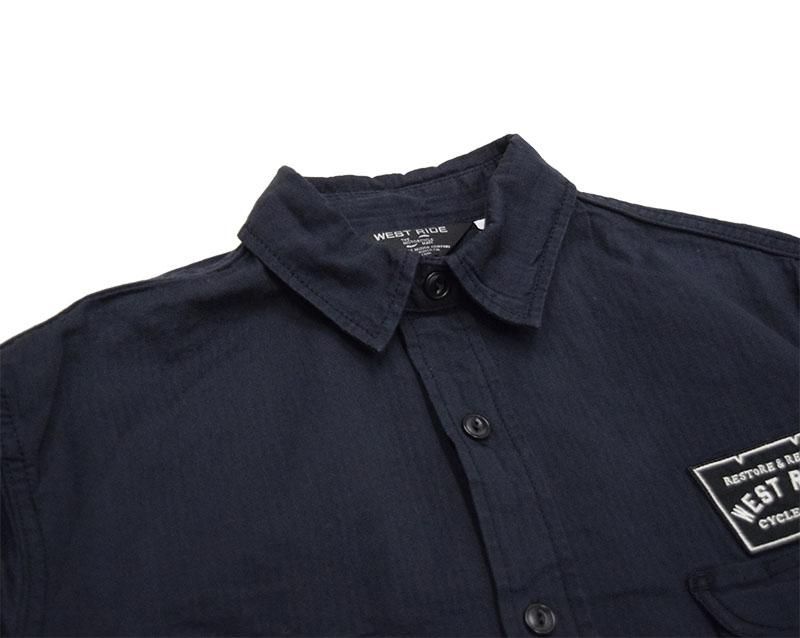 WESTRIDE/ウエストライド】長袖シャツ/CYCLE SHOP WORK SHIRTS