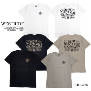 【WEST RIDE/ウエストライド】Tシャツ/PT.TEE.22-02 