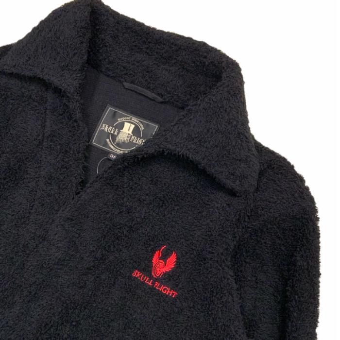 スカルフライト★パイルシャツ 七部袖 SKULL FLIGHT/スカルフライト】 7分袖Tシャツ/パイルプル