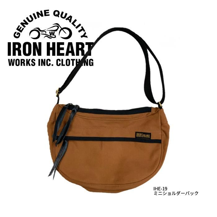 IRONHEART ミニショルダーバッグ 黒鎧 21oz黒鎧デニムビッグダッフル