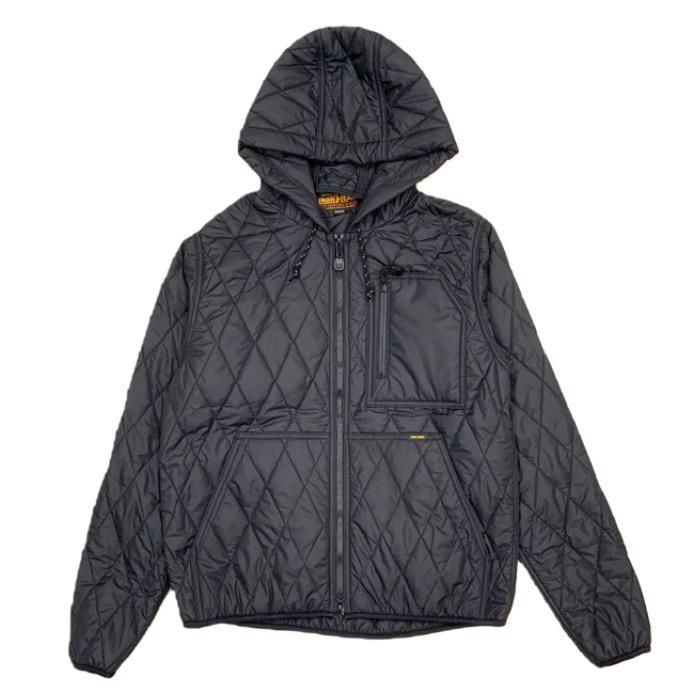 IRON HEART キルティングバッグ 黒 アイアンハート プリマロフトキルティングライディング