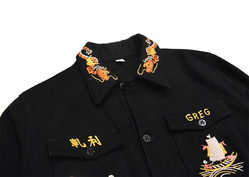 リアルマッコイズ　スーベニアジャケット　US NAVY Ｍサイズ リアルマッコイズ スーベニアジャケット US NAVY Mサイズ U.S.