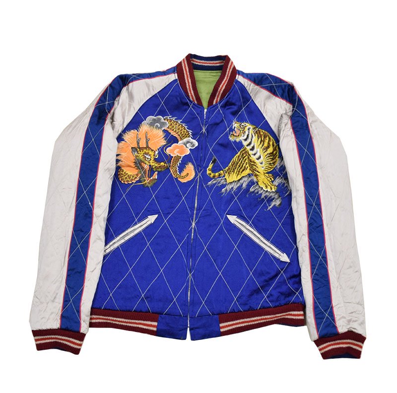 【東洋エンタープライズ】 ジャケット/TT15198-145 / Early 1950s Style Acetate × Quilt Souvenir  Jacket “KOSHO & CO.”